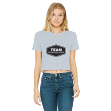 Load image into Gallery viewer, Classic Women's Cropped Raw Edge T-Shirt