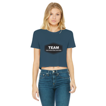 Load image into Gallery viewer, Classic Women's Cropped Raw Edge T-Shirt