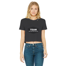 Load image into Gallery viewer, Classic Women's Cropped Raw Edge T-Shirt