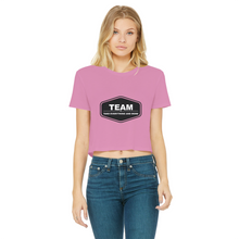 Load image into Gallery viewer, Classic Women's Cropped Raw Edge T-Shirt