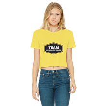 Load image into Gallery viewer, Classic Women's Cropped Raw Edge T-Shirt