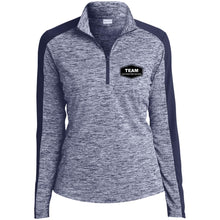 Load image into Gallery viewer, Electric Heather Colorblock 1/4-Zip Pullover