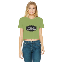 Load image into Gallery viewer, Classic Women's Cropped Raw Edge T-Shirt