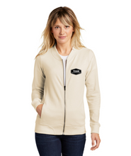Load image into Gallery viewer, Ladies Embroidered French Terry Bomber