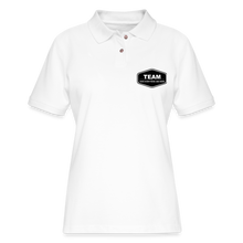 Load image into Gallery viewer, Women's Pique Polo Shirt - white