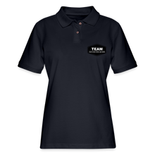 Load image into Gallery viewer, Women's Pique Polo Shirt - midnight navy