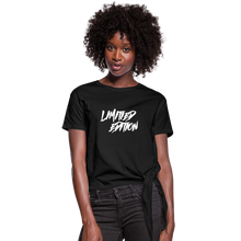 Load image into Gallery viewer, Women&#39;s Knotted T-Shirt - black
