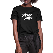 Load image into Gallery viewer, Women&#39;s Knotted T-Shirt - black
