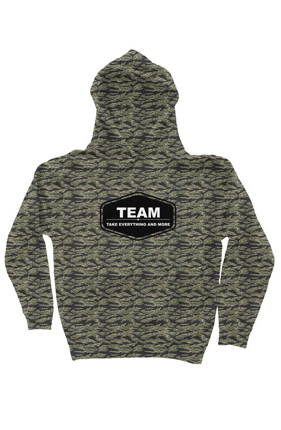 Youth Heavyweight Hoodie (Tiger Camo)