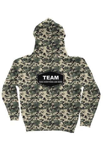 Youth Heavyweight Hoodie (Army Camo)