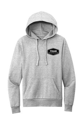 Organic French Terry Pullover Hoodie (Granite Grey Heather)