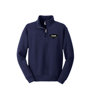 Load image into Gallery viewer, Kids&#39; 1/4-Zip Embroidered Cadet Collar Sweatshirt
