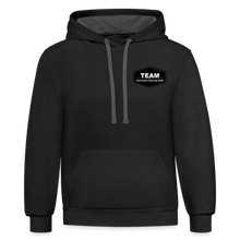 Load image into Gallery viewer, Contrast Hoodie - black/asphalt
