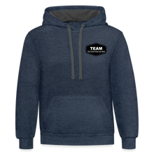 Load image into Gallery viewer, Contrast Hoodie - indigo heather/asphalt
